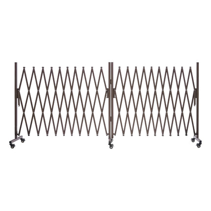 Expandable Safety Barrier 8.18m, Rotatable, Locking Casters