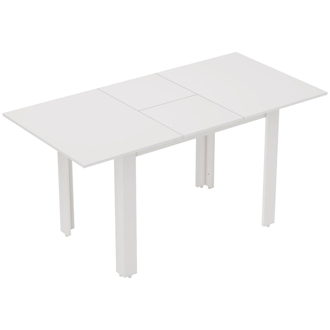 Masă de sufragerie extensibilă, lucioasă, 4-6 locuri, MDF