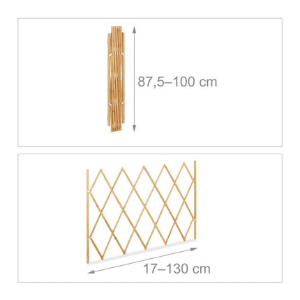 Bariera extensibilă pentru câini, bambus natural