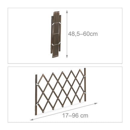 Bariera extensibilă pentru câini în maro