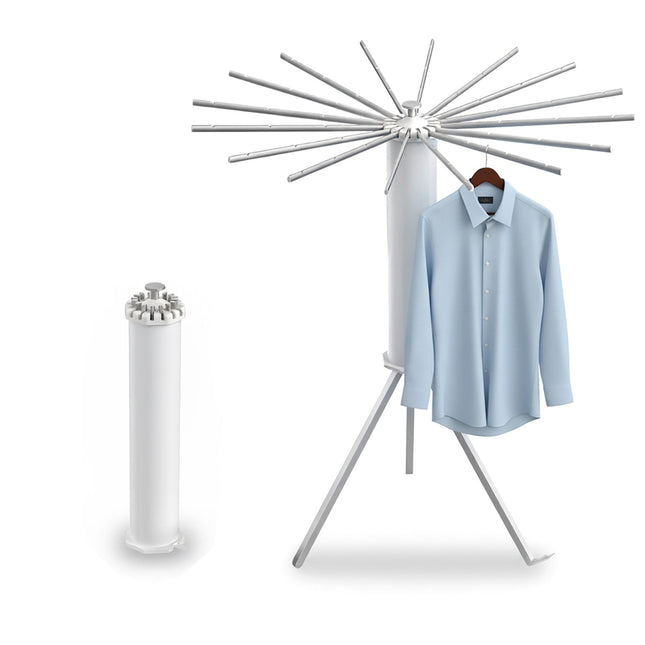 Uscător de rufe extensibil Octopus, 16 tije, design compact