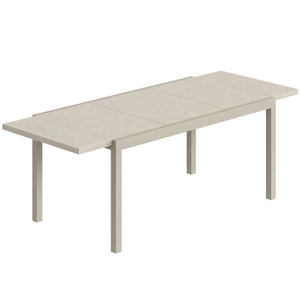 Masă extensibilă pentru exterior, aluminiu, 154-214 cm