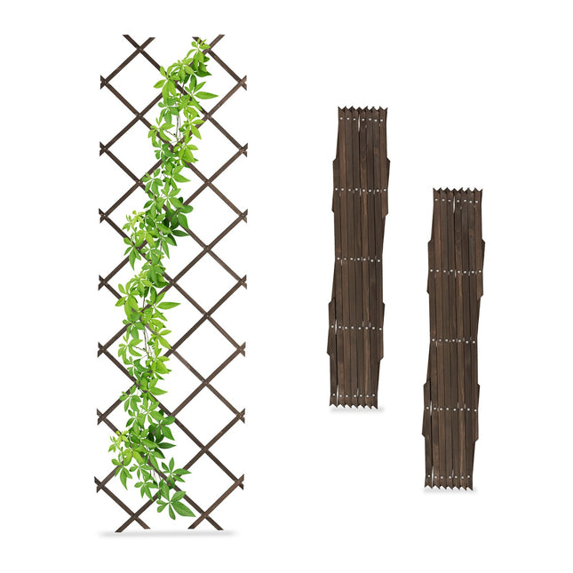 Set spalier extensibil pentru plante, pachet de 3, 180x60 cm