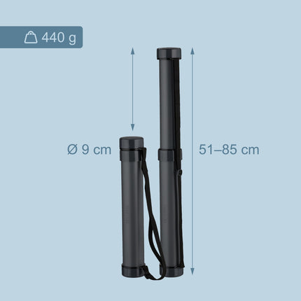 Tub extensibil pentru postere cu curea reglabilă