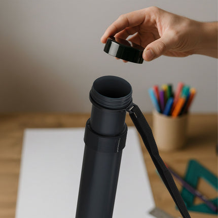 Tub extensibil pentru postere cu curea reglabilă