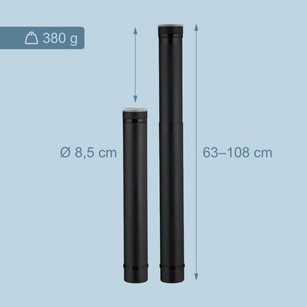Tub extensibil pentru postere cu curea - funcție telescopică