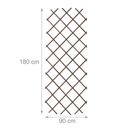 Set spaliere din lemn extensibil pentru plante, 180x90 cm