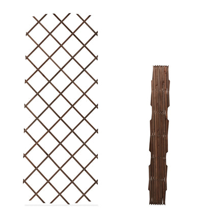 Set spaliere din lemn extensibil pentru plante, 180x90 cm