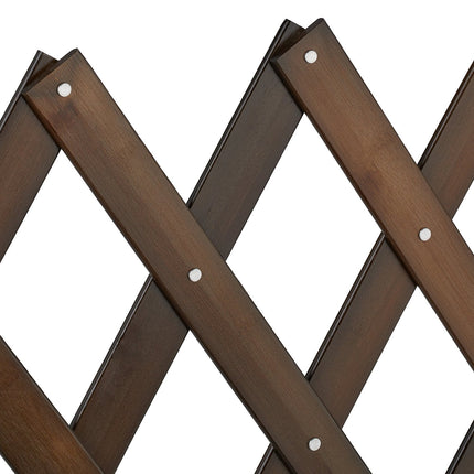 Extendable dog guard in brown