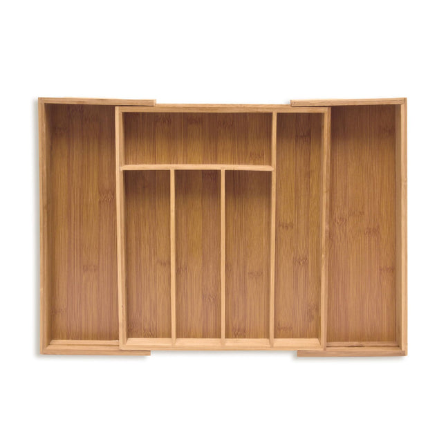 Extra deep cutlery drawer bamboo extendable