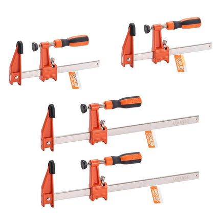 F-Clamp Bar Clamps Set, 4-Pack 6 and 12 Inch, 600 lb