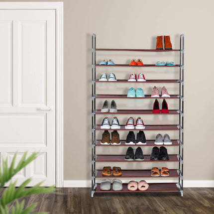 Suport pentru pantofi din material textil pentru 50 de perechi de pantofi