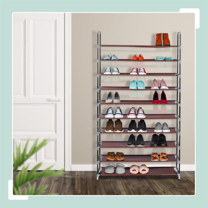 Suport pentru pantofi din material textil pentru 50 de perechi de pantofi