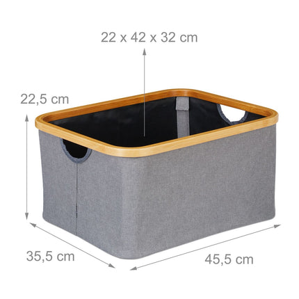 Set de 2 cosuri de depozitare din stofa