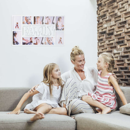 Cadru de colaj de familie pentru 10 fotografii