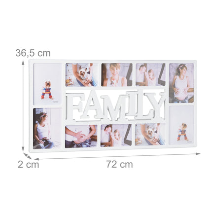 Cadru de colaj de familie pentru 10 fotografii