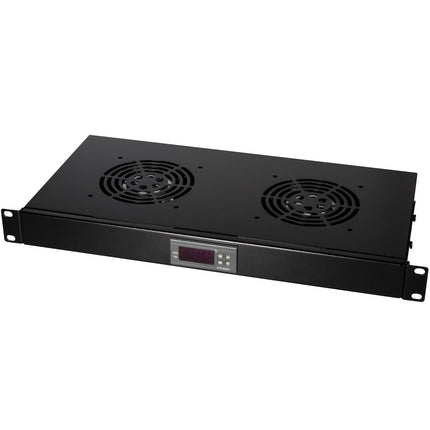 Fan unit for 19" rack 2 fans 25 dBA U1 Black