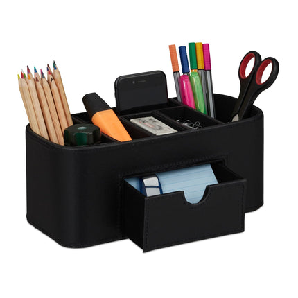 Organizator de birou din piele artificială