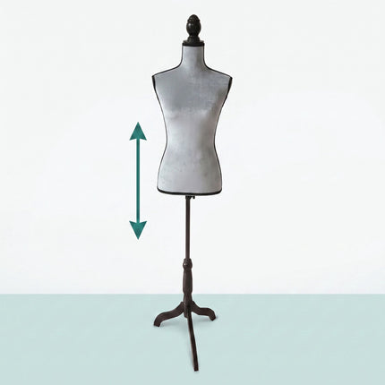 Rochie de damă 36/38 catifea, gri deschis, suport reglabil