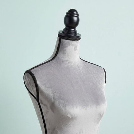 Rochie de damă 36/38 catifea, gri deschis, suport reglabil