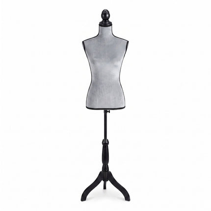 Rochie de damă 36/38 catifea, gri deschis, suport reglabil