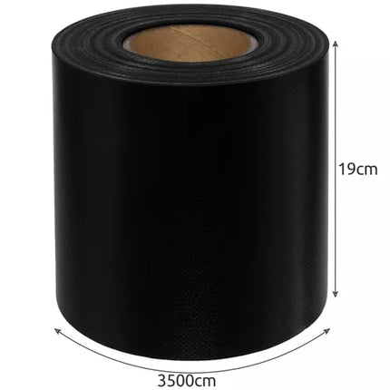 Fencing tape 19cmx35m 630g/m2 black 23705