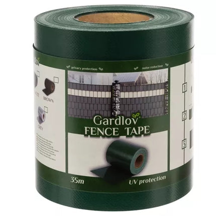 Banda de gard 19cmx35m 630g/m2 verde 23706