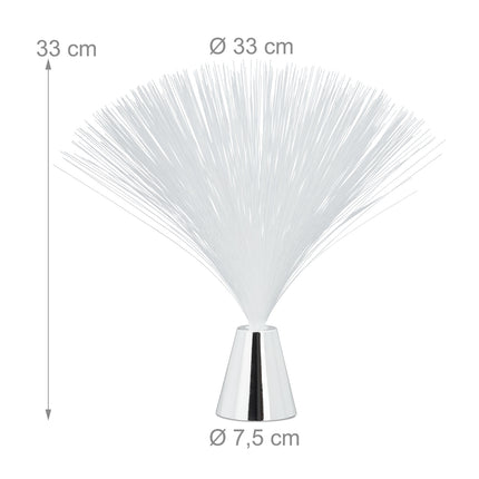 Lampă LED din fibră de sticlă cu schimbare de culoare, funcționare cu baterii