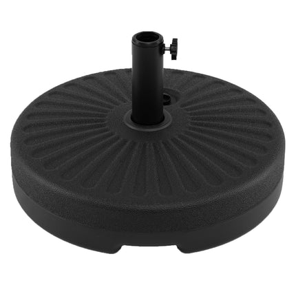 Bază de umbrelă umplubilă, 22L/25kg, compatibilă cu tije de 38/48mm