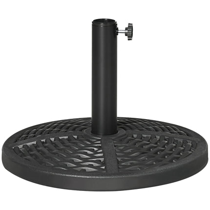 Bază de umbrelă umplubilă, stil ratan, potrivită pentru tije de 38-48 mm