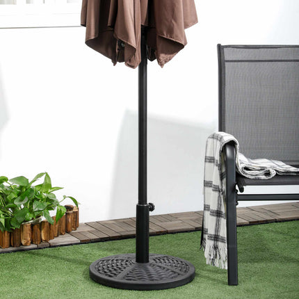 Bază de umbrelă umplubilă, stil ratan, potrivită pentru tije de 38-48 mm