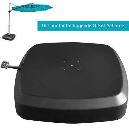 Bază umbrelă umplubilă cu roți, capacitate 150 kg
