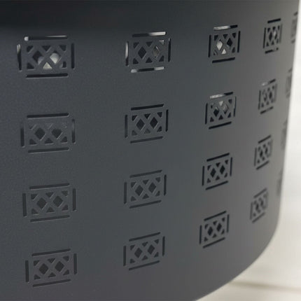 Focar cu grătar – model diamantat, negru