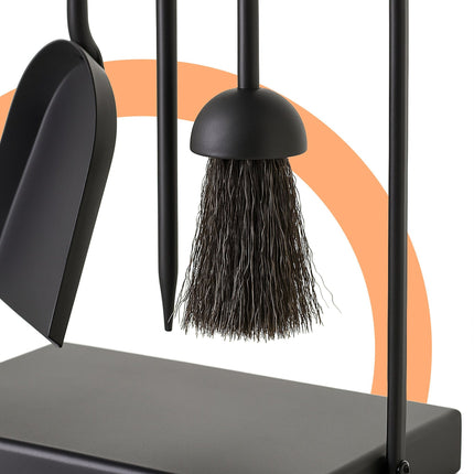 Set de scule pentru șemineu – accesorii metalice din 4 piese