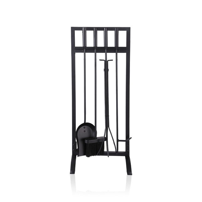 Set de scule pentru șemineu, accesorii din fier, 5 piese