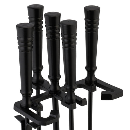 Set de instrumente pentru șemineu, accesorii metalice din 5 piese