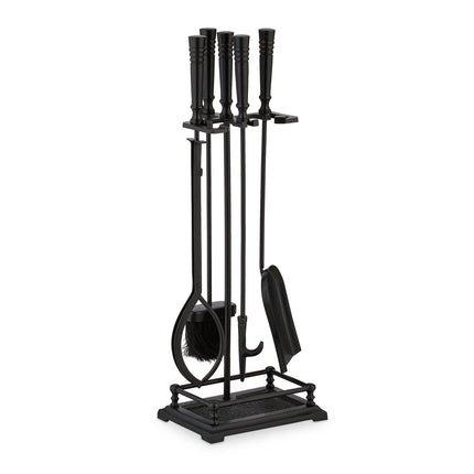 Set de instrumente pentru șemineu, accesorii metalice din 5 piese