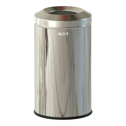 Coș de gunoi ignifug, 20L, gri – autostingere