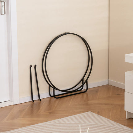 Suport pentru lemne de foc, 60 cm, 230 kg, metal, negru
