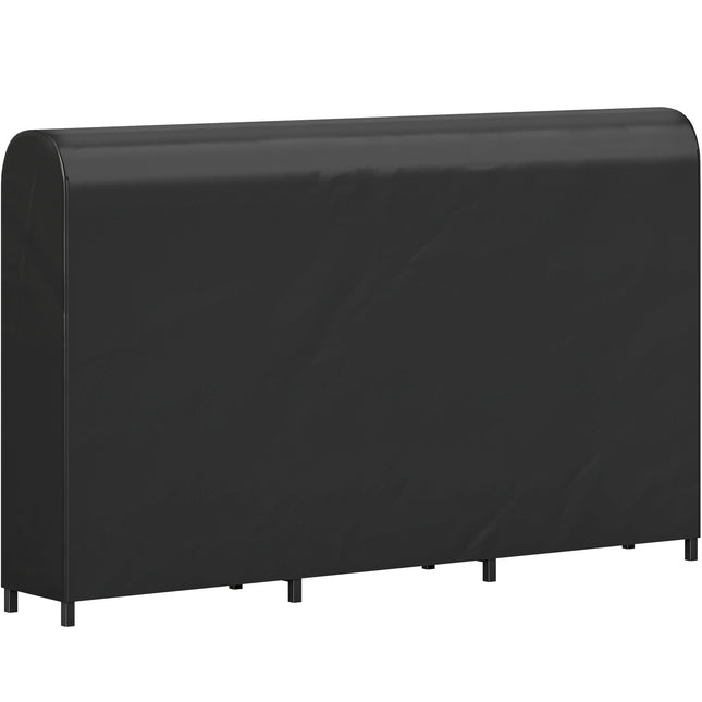 Suport pentru lemne de foc, metalic, 199x30x121 cm, capacitate 300 kg