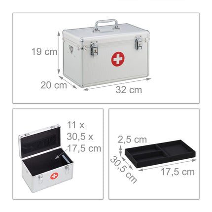 Carcasă de prim ajutor din aluminiu