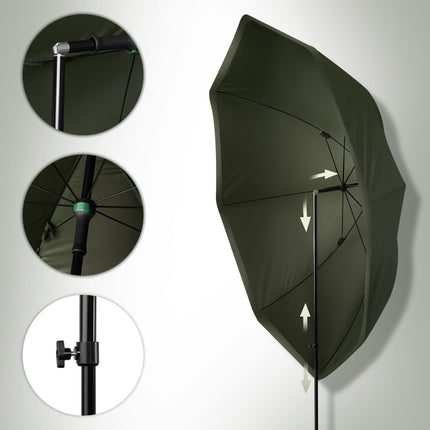 Adăpost pentru umbrelă de pescuit, 250 cm, impermeabil, ferestre