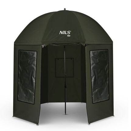 Adăpost pentru umbrelă de pescuit, 250 cm, impermeabil, ferestre
