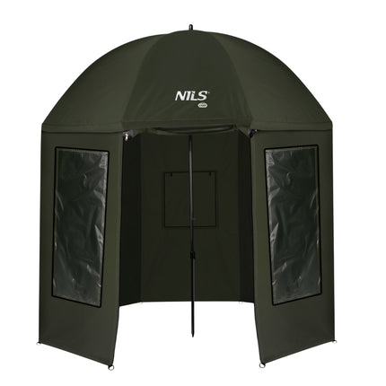 Adăpost pentru umbrelă de pescuit, 250 cm, impermeabil, ferestre
