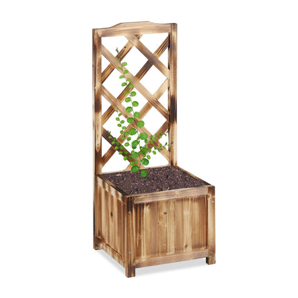 Cutie de jardiniera flacara cu spalier