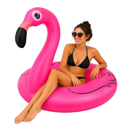 Inel gonflabil Flamingo 102 cm – Plutitor de piscină durabil din PVC