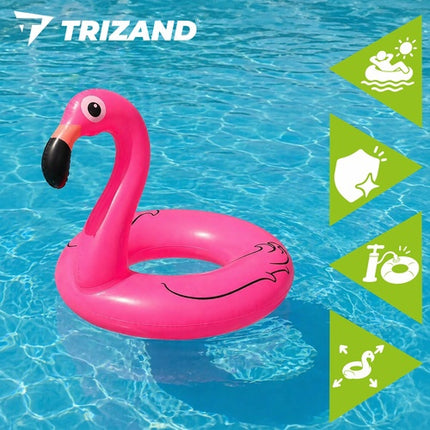Inel gonflabil Flamingo 102 cm – Plutitor de piscină durabil din PVC