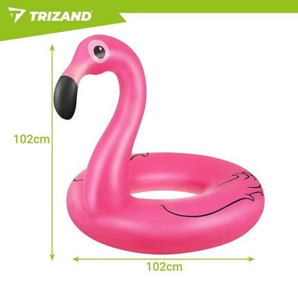 Inel gonflabil Flamingo 102 cm – Plutitor de piscină durabil din PVC