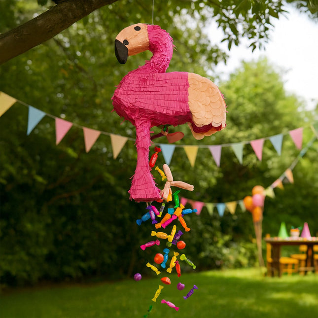Set Pinata Flamingo cu Băț și Mască