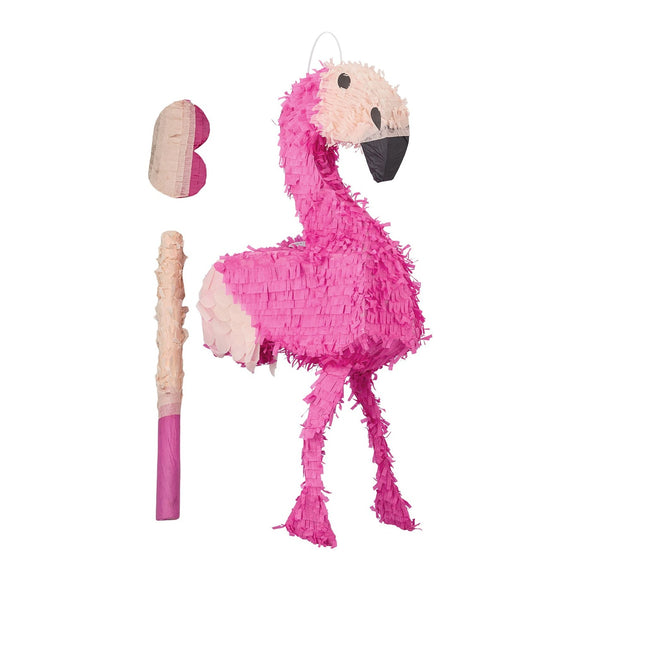 Set Pinata Flamingo cu Băț și Mască